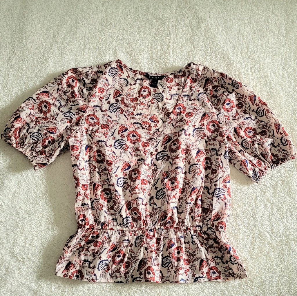 Bananarepublic Floral Peplum Top - Nwt
